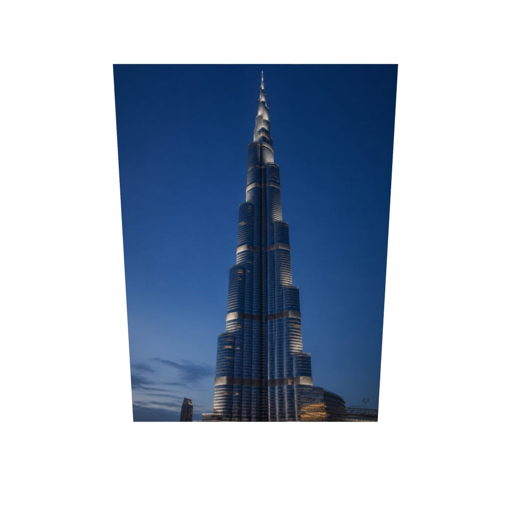 Burj Khalifa — Bulutların Üzerinde Kanvas Tablo — 3D onizleme