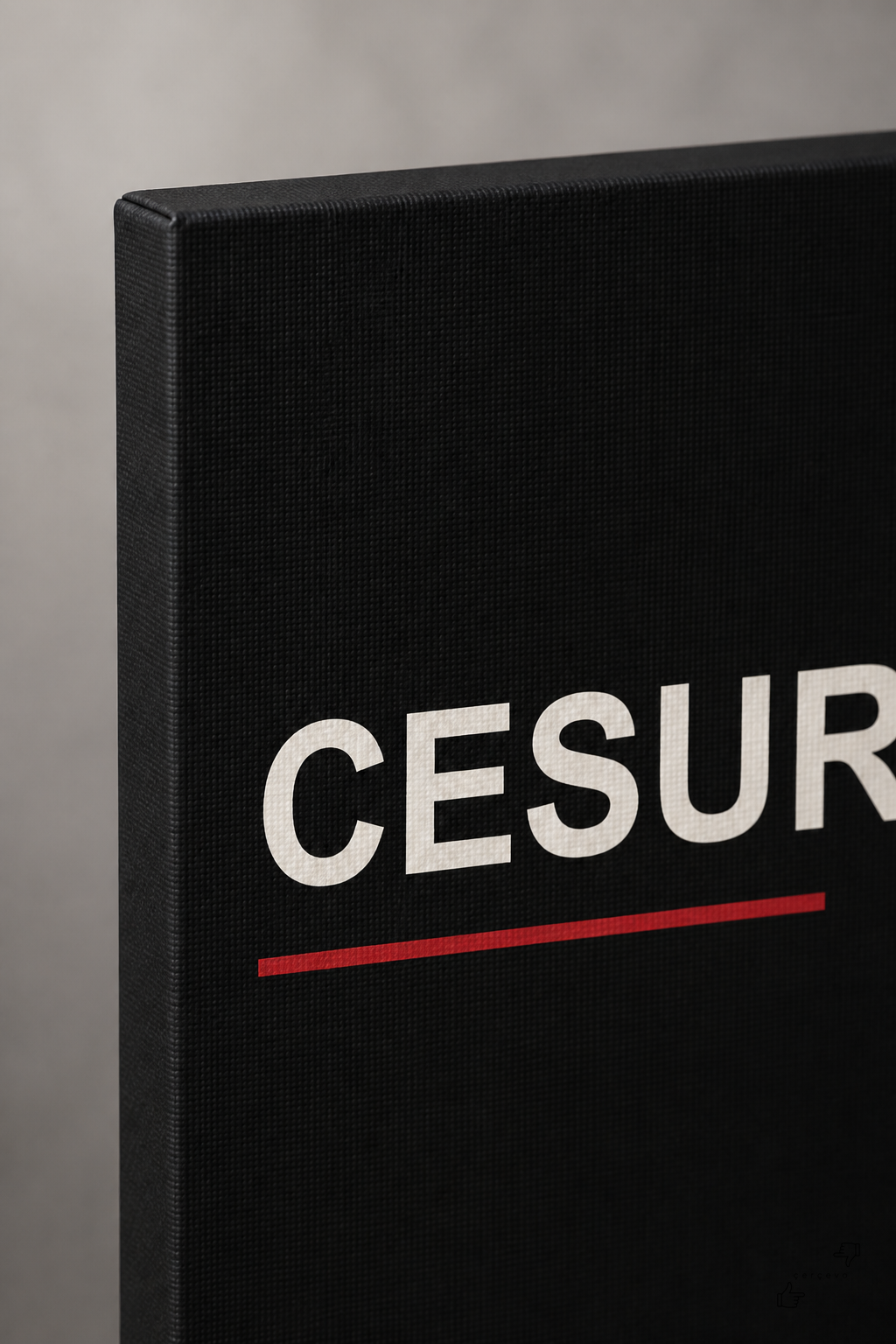 "Cesur Ol" — Cesur Tipografi Posteri Kanvas Tablo