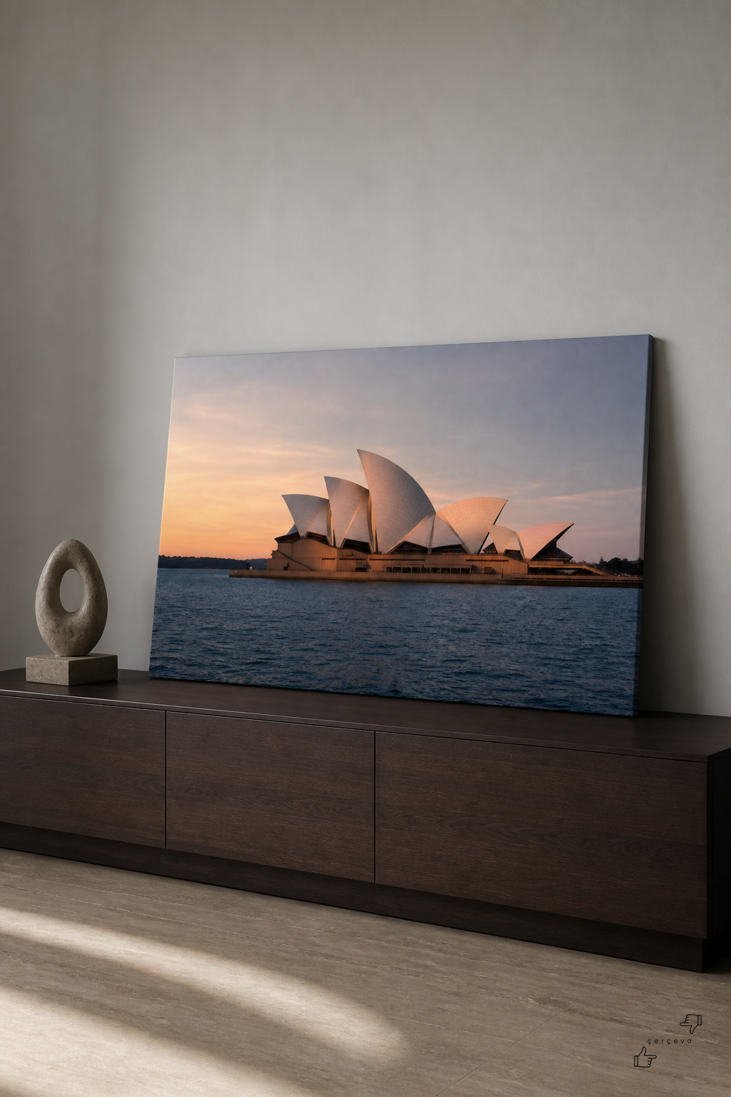 Sydney Opera Binası — Gün Batımı Kanvas Tablo - 2