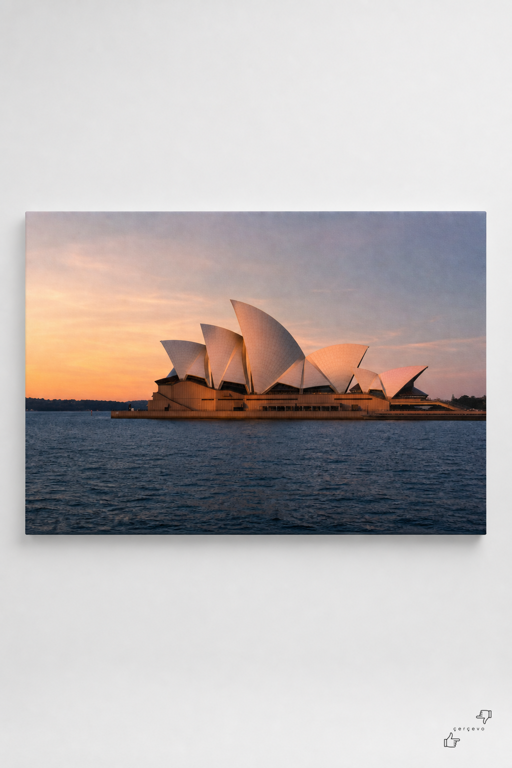 Sydney Opera Binası — Gün Batımı Kanvas Tablo - 4